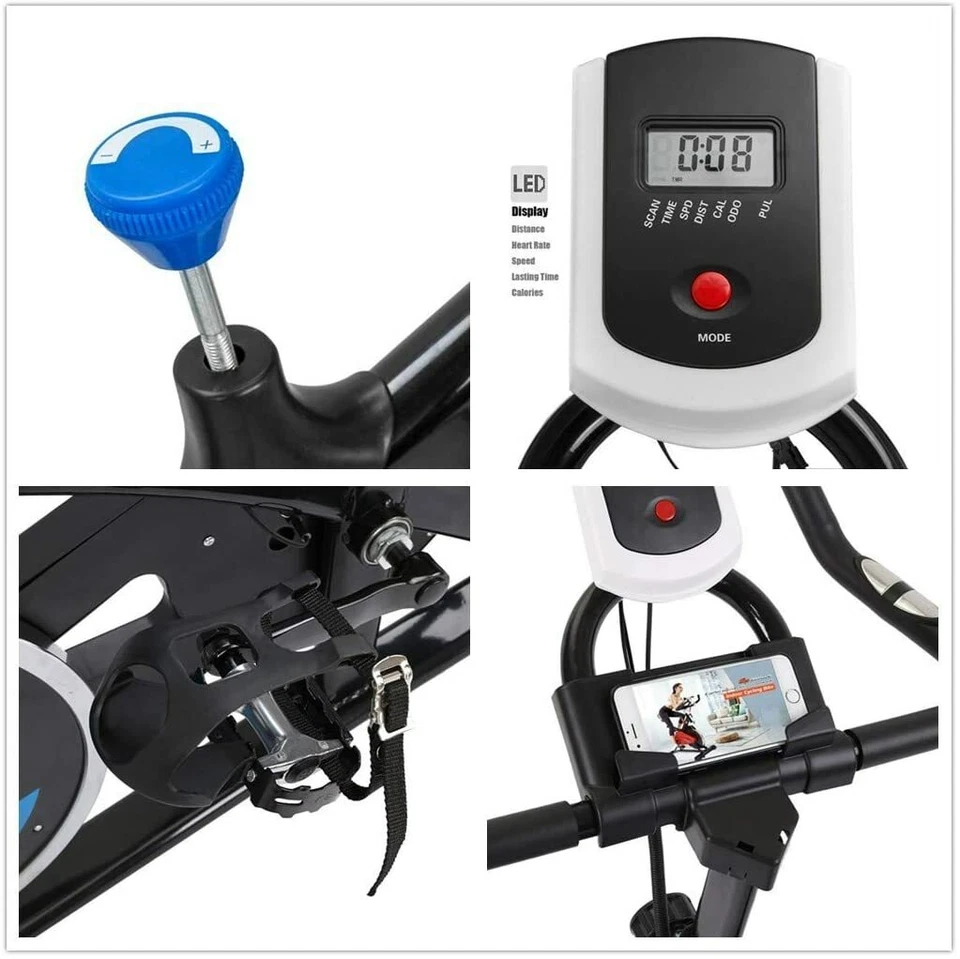 Bicicleta de Ejercicio Vertical Fitness Cardio Hogar Gimnasio Estacionario Entrenamiento Ciclismo Interior Foto 3 de 4