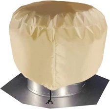 Turbine Roof Vent Cover, Heavy Duty Ventilator S: 12"x17.5", Khaki 