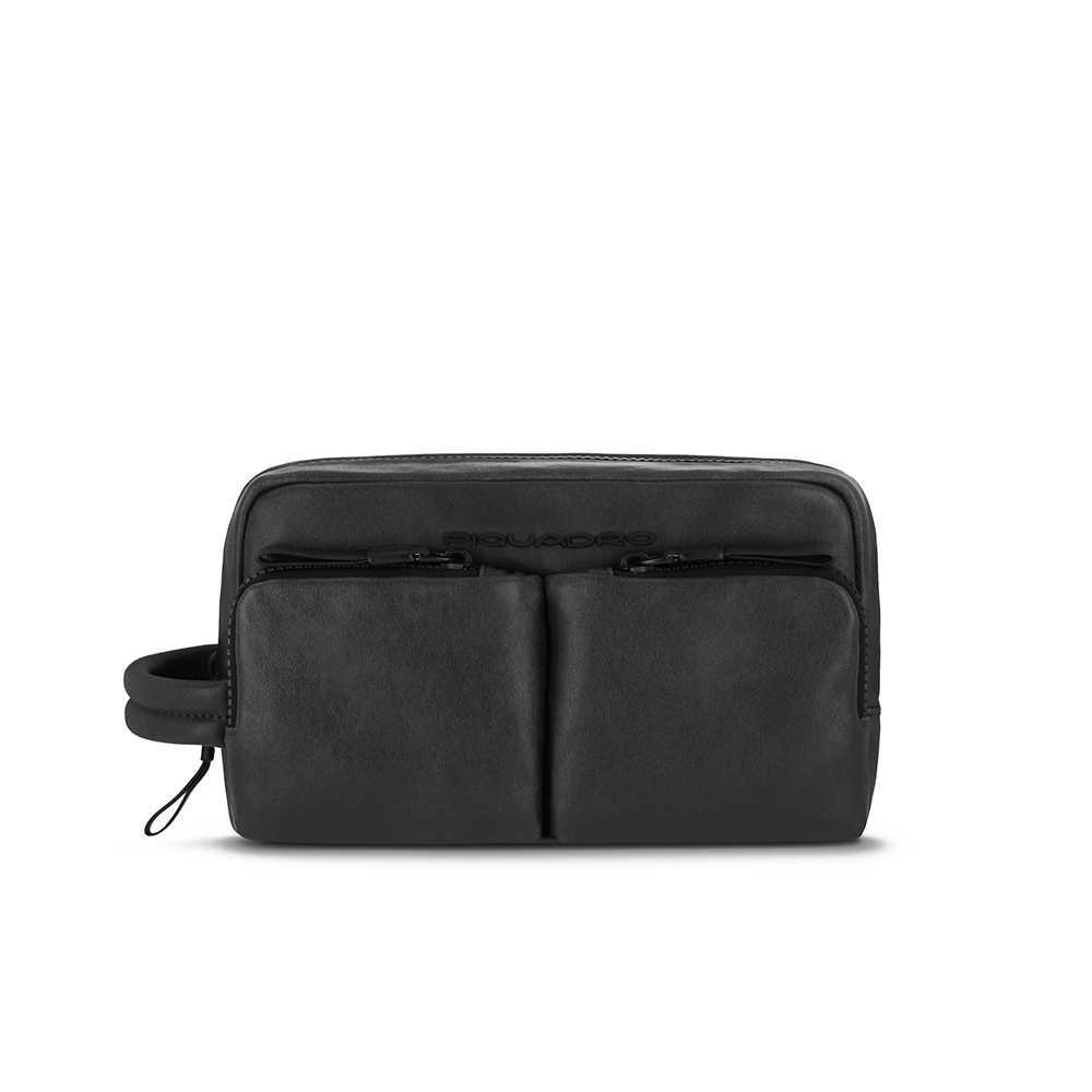 Necesario de Viaje PIQUADRO Harper Cuero Negro - BY5742AP-N