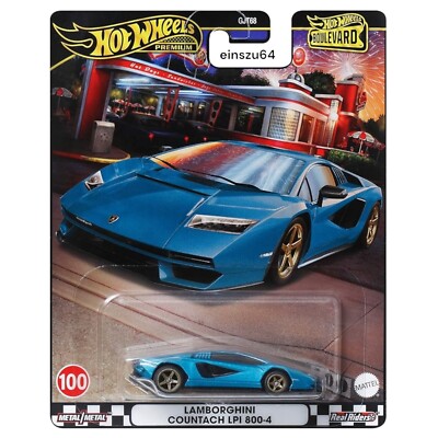 Hot Wheels Boulevard 2024 -  Lamborghini Countach LPI 800-4 - HRT70 - No. 100