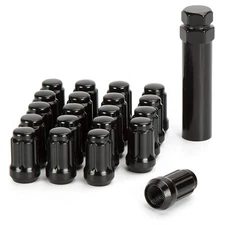 20 Black Spline Lug Nuts 12x1.25 For Subaru Impreza WRX STI BRZ + Security Key