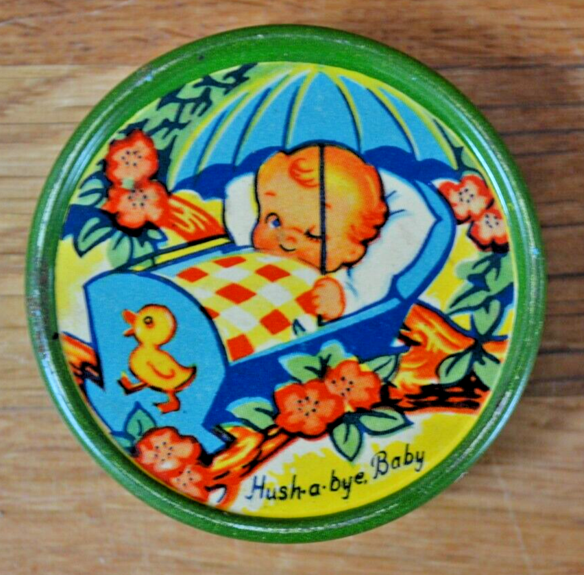 Vintage Chad Valley Stacking Tins Nursery Rhymes & Alphabet. c.1950s