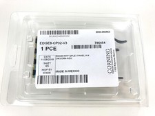 Corning EDGE8-CP32-V3 MTP QPLEX Panel with 4 OM3/OM4, Aqua Adapters, New 
