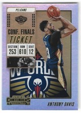 ANTHONY DAVIS 2018-19 CONTENDERS CONFERENCE FINALS TICKET LAKERS KENTUCKY S2