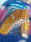 TWO Bicycle Wheel Reflectors Yellow
