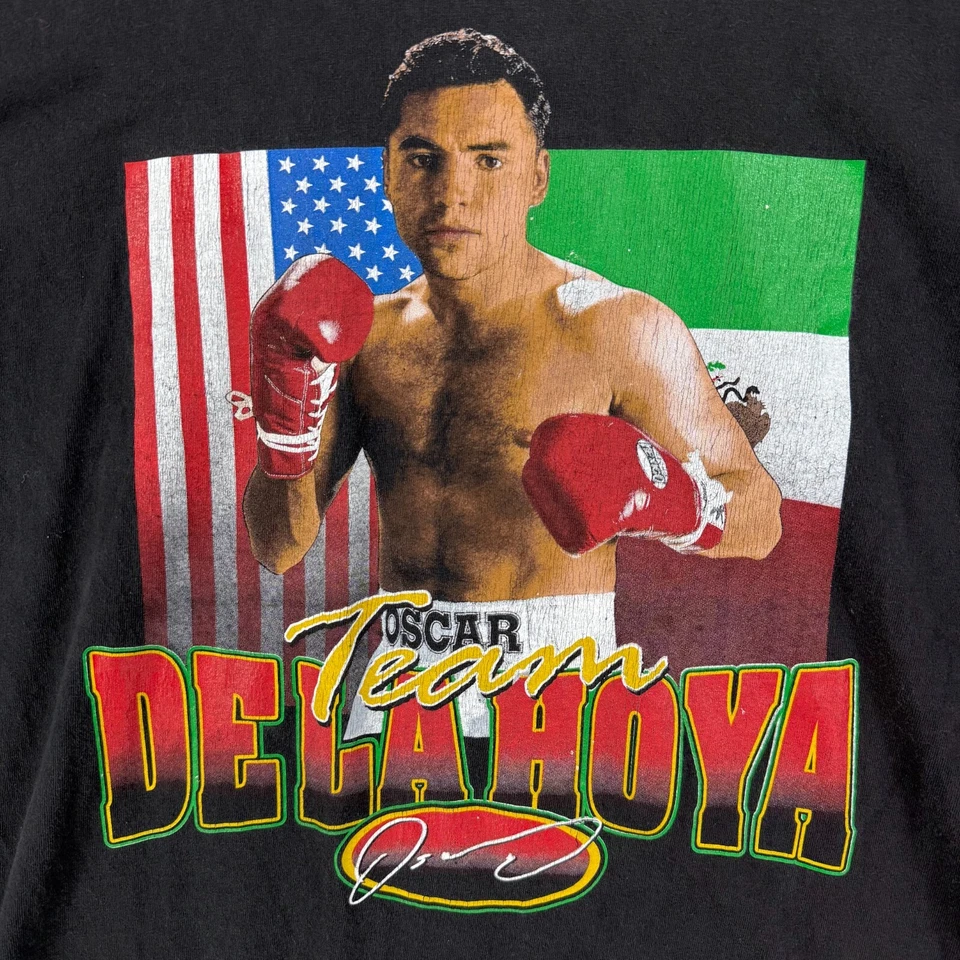 Camiseta de Boxeo Oscar de la Hoya Vintage Grande 1998 Auténtica Grande Foto 2 de 4