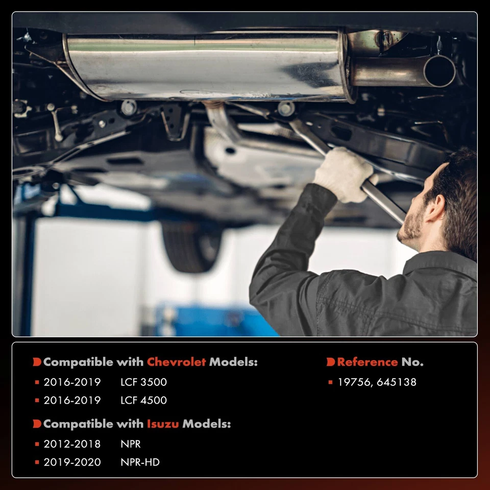 Левый каталитический конвертер для Chevrolet LCF 3500 LCF 4500 16-19 Isuzu NPR-HD NPR - Изображение 2 из 4