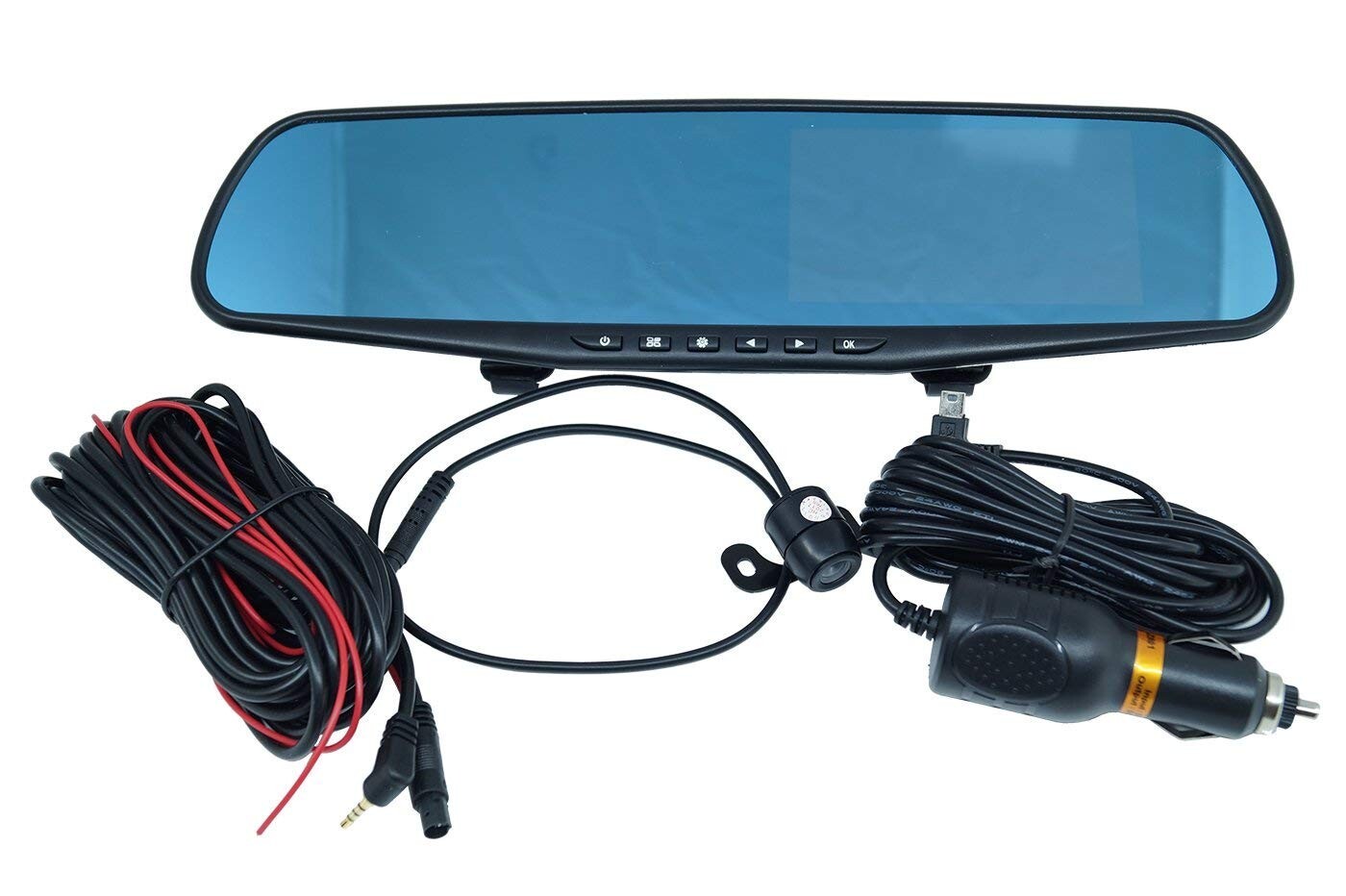 Specchietto Retrovisore con Videocamera e Monitor Auto Dash Cam + Telecamera Dvr - Miniatura 2