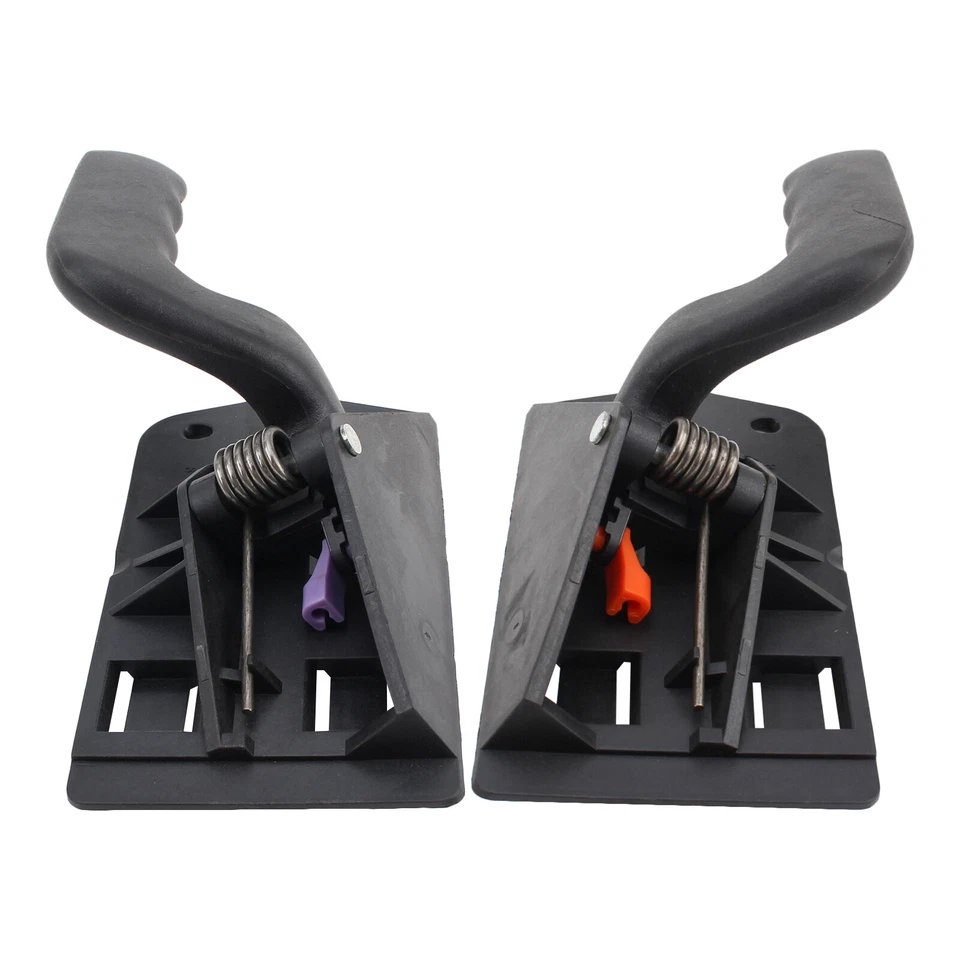 Juego de 2 pares de manijas interiores interiores negras para camioneta Silverado Foto 2 de 4