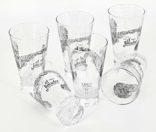 6 x El Jimador Tequila Mixglas 2cl 4cl Cocktail Glas Gläser Longdrink (0180-6) - Bild 1 von 2