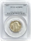 1927 US STANDING LIBERTY QUARTER SLQ 25 CENT COIN PCGS AU 58 FH
