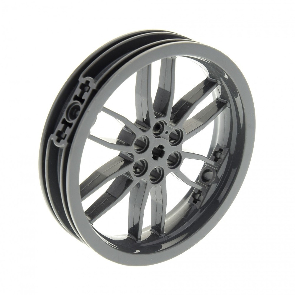 1x LEGO Technic Wheel Rim B-Ware Worn 75x17 Dark Gray 42007 52051 88517