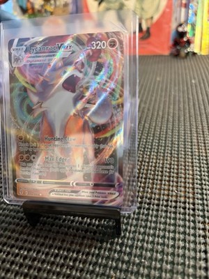 Pokémon TCG Lycanroc VMAX Holo Ultra Rare Card Evolving Skies 092/203