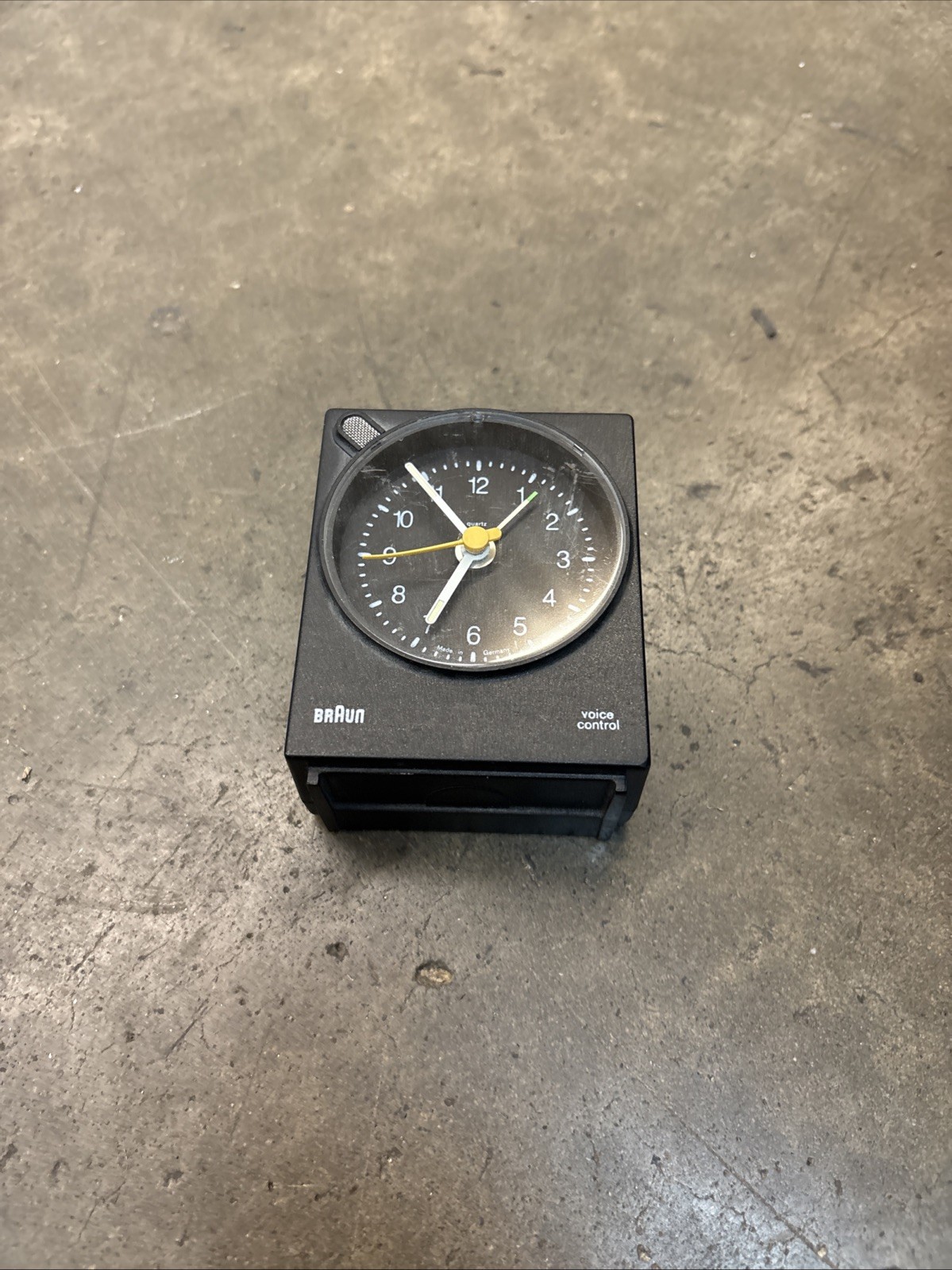 Braun Quartz Alarm Clock Type 4763 AB30vs Black Dieter Rams Made in Germany