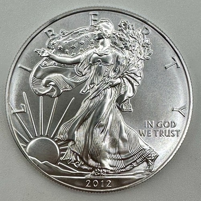 #ad American Silver Eagle 1 oz Fine Silver 2012 B U $90.00