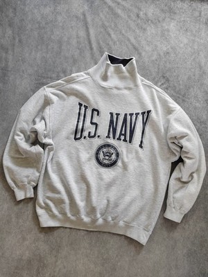 Gear For Sports Herren Vintage 90s U.S Navy USN Pullover Sweatshirt Grau Gr. XL