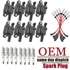 Uf413 8x Ignition Coil Spark Plug Wire For Chevy Silverado 5.3l 6.0l 6.2l Uf413 8x Ignition Coil Spark Plug Wire For Chevy Silverado 5.3l 6.0l 6.2l