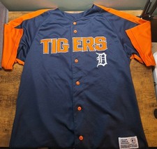 Dynasty Series MLB Detroit Tigers Jersey Mens L 42-44 Embroidered Baseball Shirt