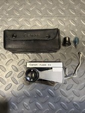 Vintage Canon FLASH V-3 V3 Camera Flash Unit with Case Bulb - Untested