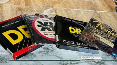  pick 3- $70 DR HI-BEAM Steel Bass Strings: 5-SLight, Fender SB, XL,Black Beauty