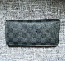 Louis Vuitton Damier Black Bifold Wallet w/ Zip Coin Pocket, Credit Card