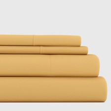 Linen Market Double-Brushed Microfiber California King Sheet Set 4 Piece Oe...