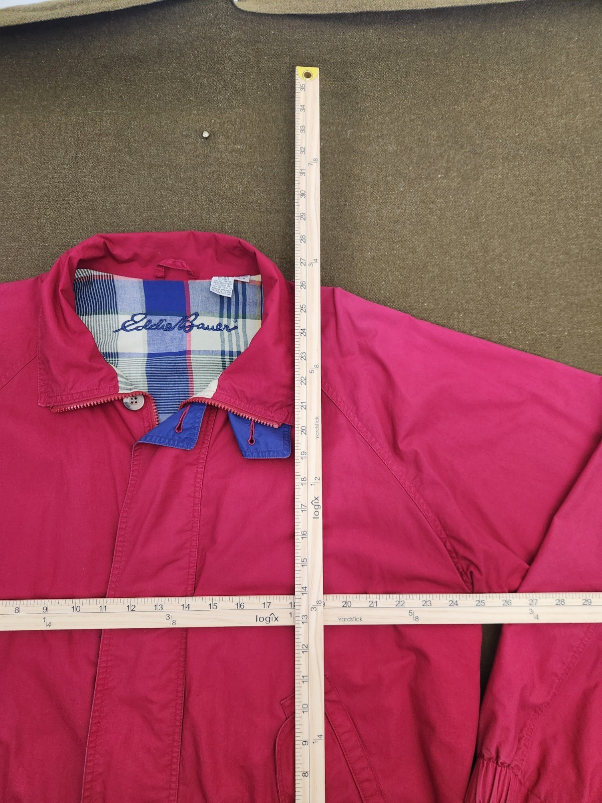 Eddie Bauer Pink Basic Jacket Button Full Zip Poc… - image 6