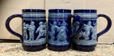 3 Bierkrüge Elsässer Sandstein Betschdorf Krumeich-Remmy