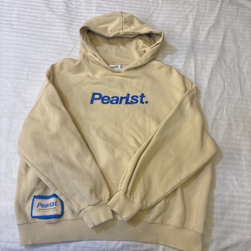 Pull & Bear PearlSt Hoodie Beige Oversized Mens Size M Portugal