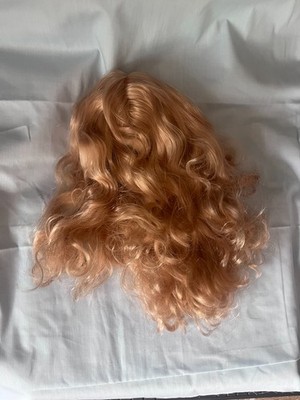 ICY DBS Puppenperücke im Blythe-Stil - hellbraune Kopfhaut, rosa Haare