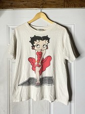 Vintage 1980s Betty Boop white T-Shirt Size M/L Single Stitch
