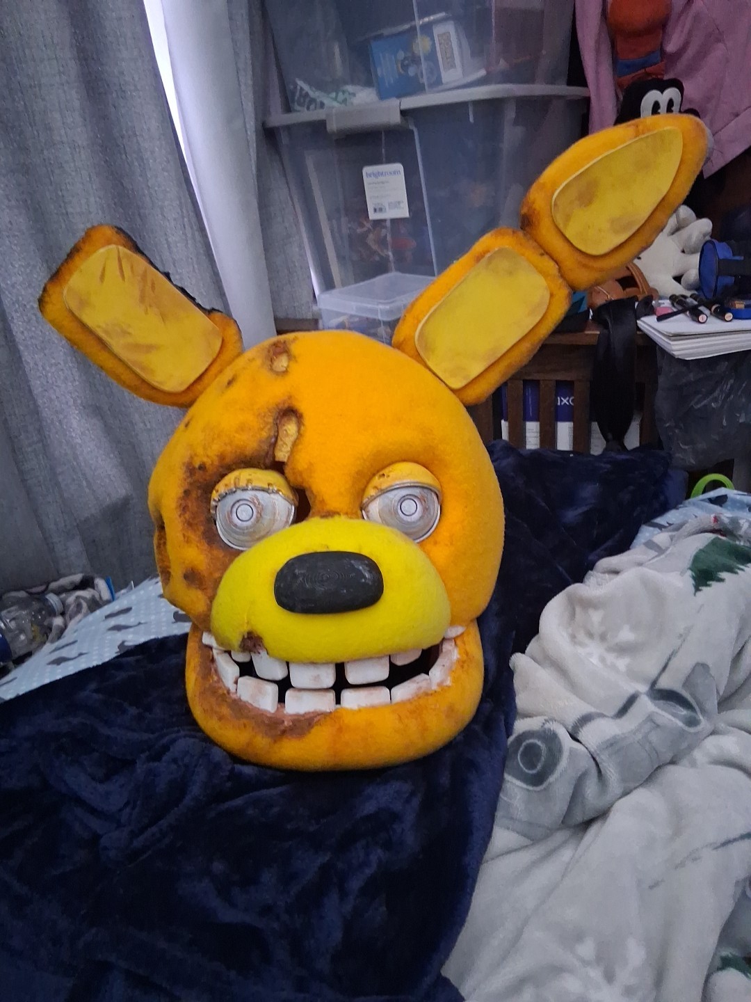 Five Nights At Freddy's Yellow Rabbit Accurate Cosplay Head
