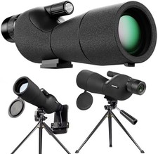 25-75x60 Spotting Scopes with Tripod Carrying Bag Phone Adapter Straight Spotter