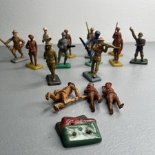 1950s Beton Hard Plastic Toy Soldier Figures 2 3/4" Lot Of 15