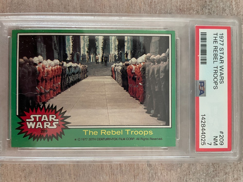 1977 Topps Star Wars #209 The Rebel Troops — PSA 7