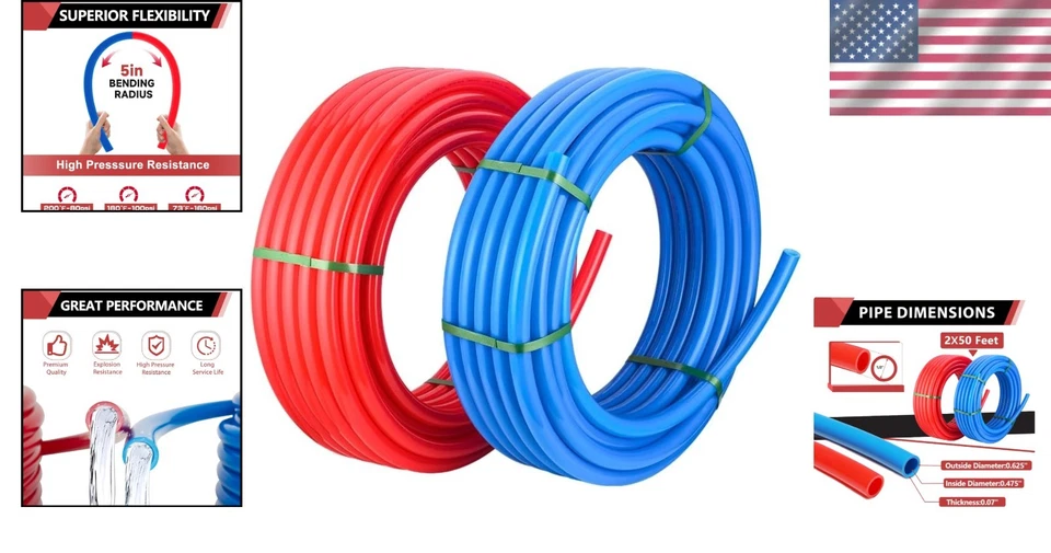 100 ft 1/2-inch PEX-A Pipe Set with Cutter - Potable Water & Plumbing Solutions - Image 2 of 4