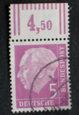 BRD Heuss lumogen   Nr. 179 y W OR  , Oberrand gestempelt