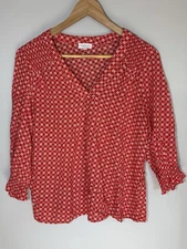 KENAR Blouse Top Size Small 100% Rayon