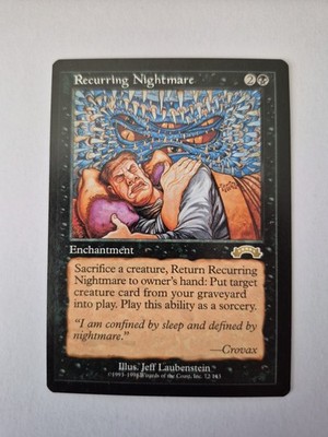 1x Magic The Gathering Exodus Recurring Nightmare #72/143 MTG NM x1