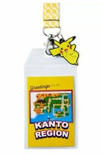 Pok mon Pikachu Keychain Lanyard with ID Holder And Charm