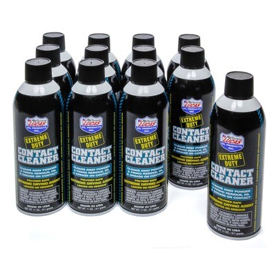 LUCAS OIL Extreme Duty Contact Cle aner Case 12 x 11 Ounce- 10905