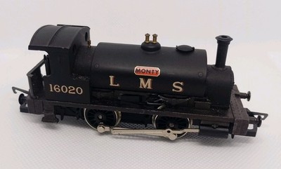 Hornby OO R266 LMS schwarz 0-4-0ST Klasse 0F Caley Mops Lok 16020 MONTY KOSTENLOSER VERSAND UK