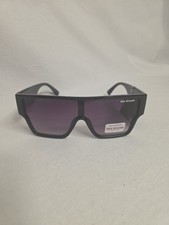 NWT Original TRUE RELIGION Square Sunglasses Classic Acetate Black Logo