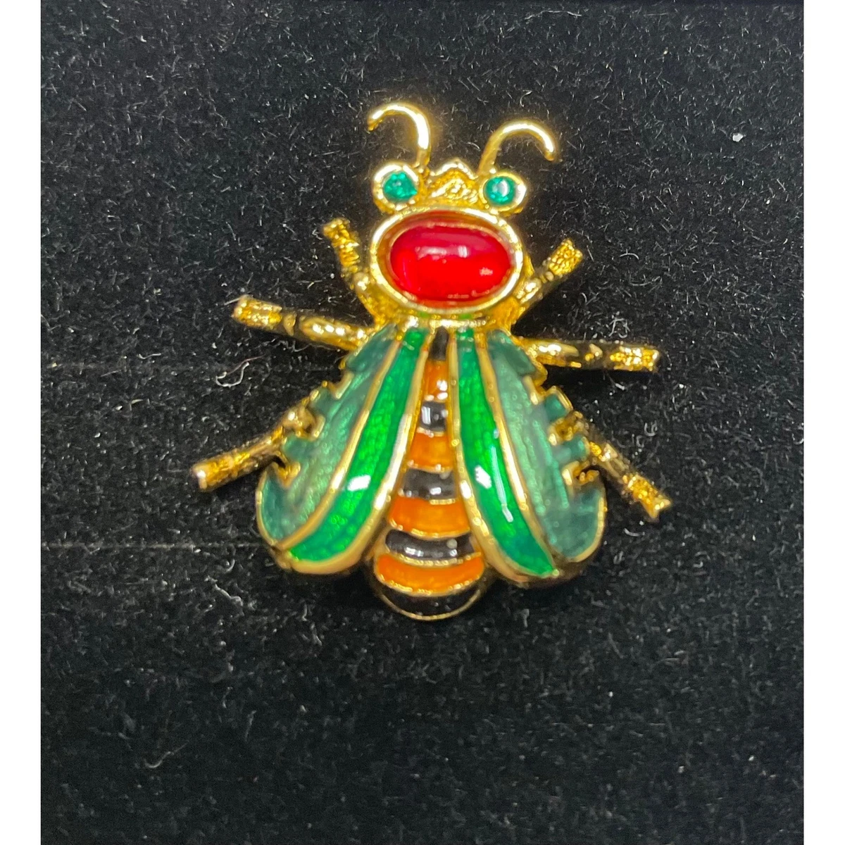 Joan Rivers Red Enamel Fashion Brooches & Pins for sale | eBay display picture 1