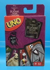 Tim Burton's Nightmare Before Christmas UNO Playing Cards Factory Sealed
