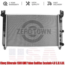 Radiator fit for Chevy Silverado 1500 GMC Yukon Cadillac Escalade 4.8 5.3L 6.0L