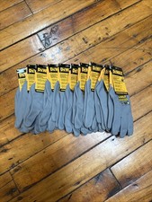 DeWalt Size Medium, Lot of 10 Coated Work Gloves, Full Dip Water Resistant DPG35