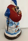Metzler Bros. Folk Art XL 14” $298 Paper Mache Santa With Toy Pack Snow Scene — photo 9