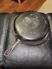 GRISWOLD #8 Cast Iron Skillet Large Logo 704A Sits Flat Needs Restored