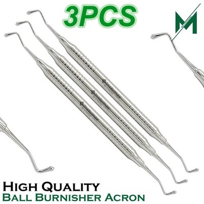 BURNISHER ACRON BALL COMPOSITE DENTAL AMALGAM FILLING INSTRUMENT